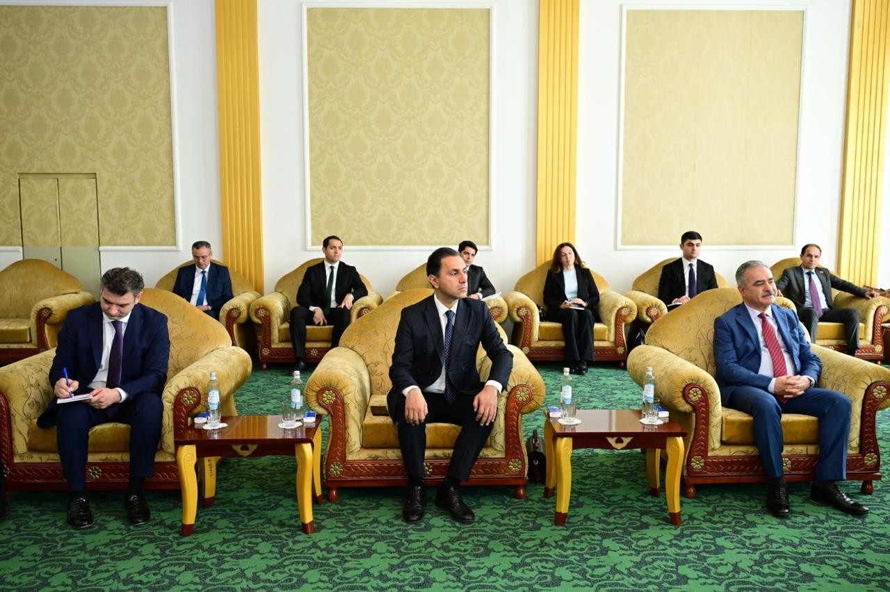 Adil Kərimli Düşənbədə tacik həmkarı ilə görüşüb - FOTOLAR