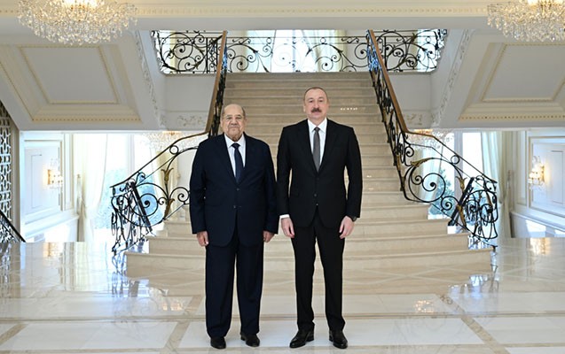 Prezident Misir Senatının sədrini qəbul etdi - FOTOLAR (YENİLƏNİB)