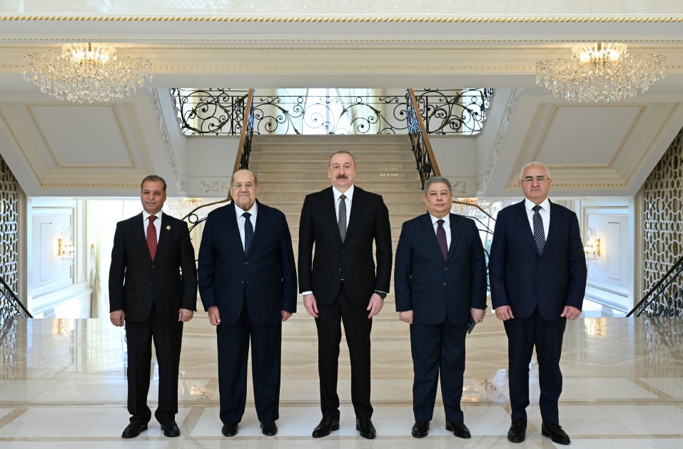 Prezident Misir Senatının sədrini qəbul etdi - FOTOLAR (YENİLƏNİB)