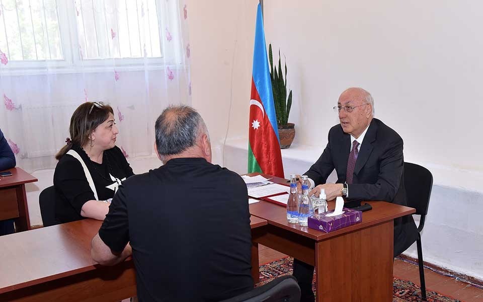 Zakir Fərəcov növbəti səyyar qəbul keçirdi - FOTOLAR