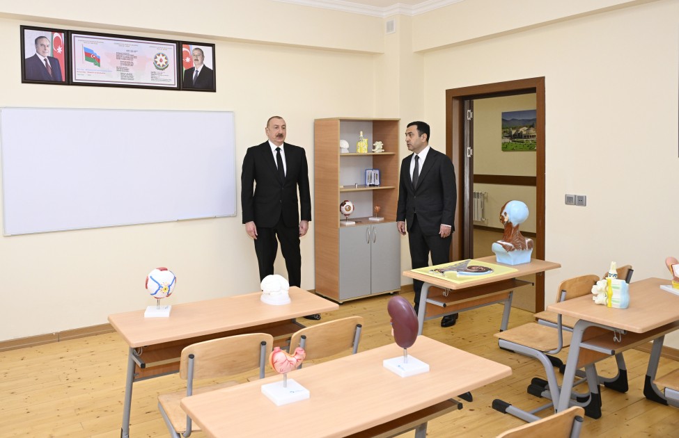 Prezident “Talıstan” liseyinin açılışında - FOTOLAR (YENİLƏNİB)