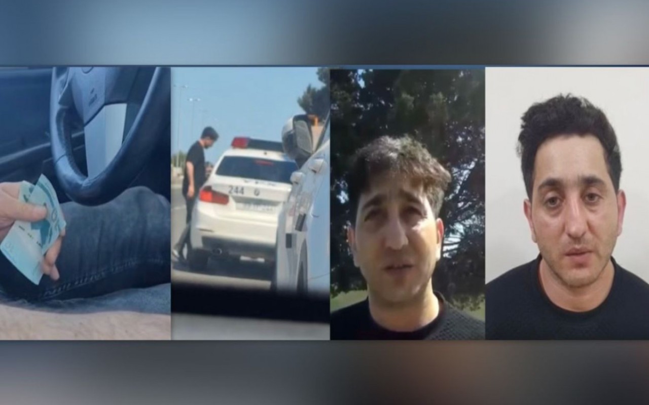 Yol polisini təhdid edən sürücü həbs olundu- VİDEO