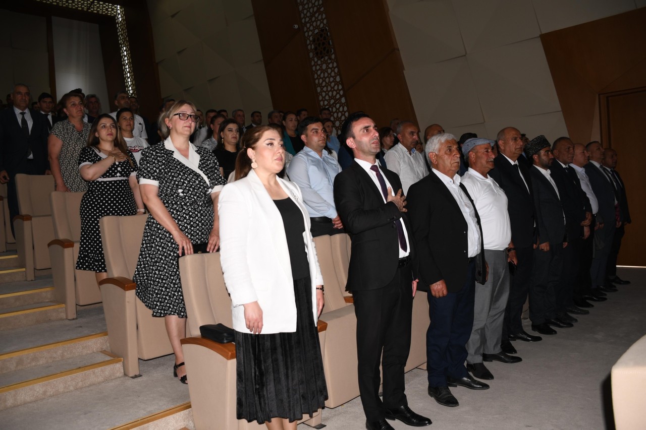 Ağdamda 28 May-Müstəqillik gününə həsr olunmuş tədbir keçirilib - FOTOLAR