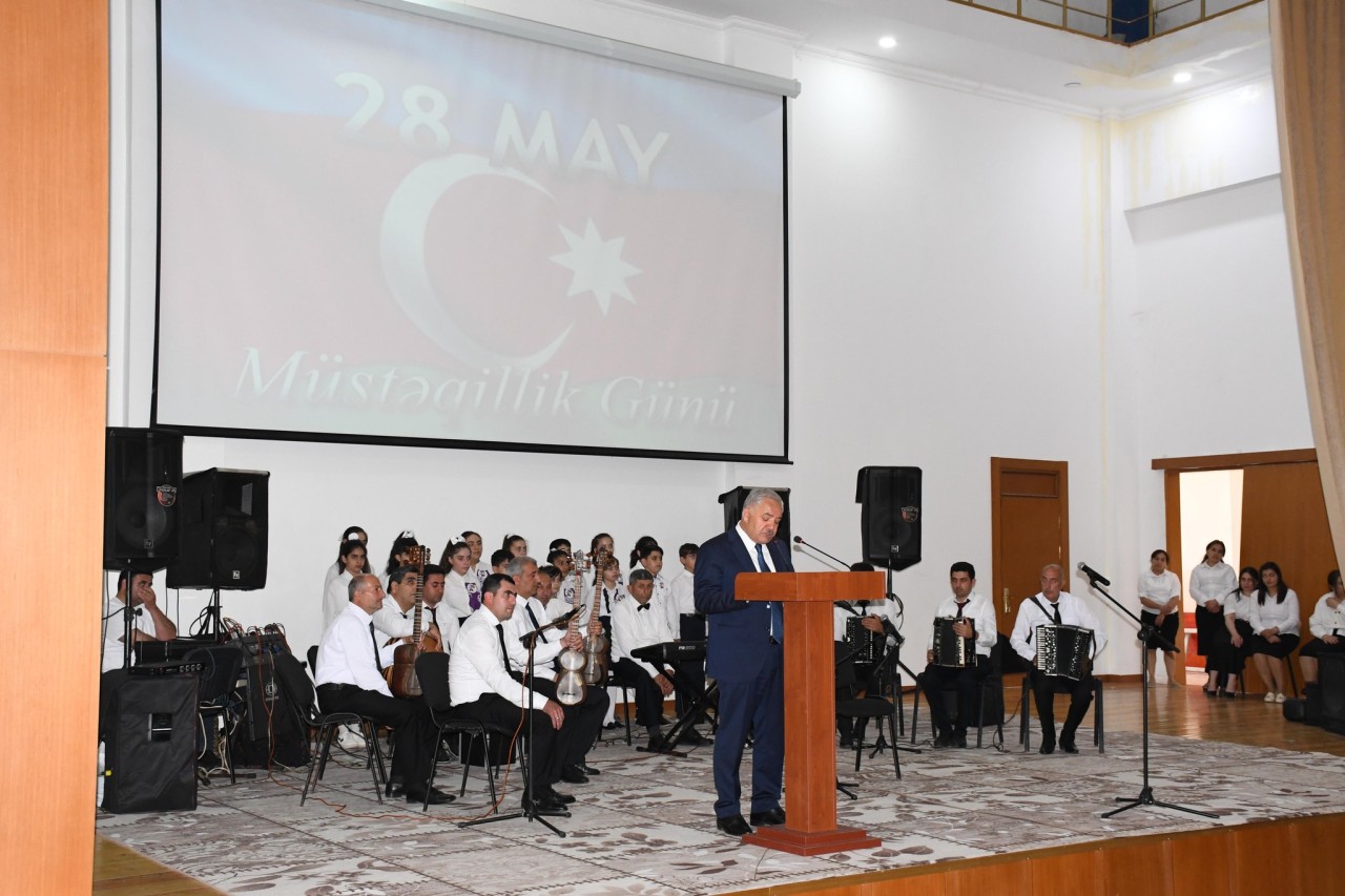 Ağdamda 28 May-Müstəqillik gününə həsr olunmuş tədbir keçirilib - FOTOLAR