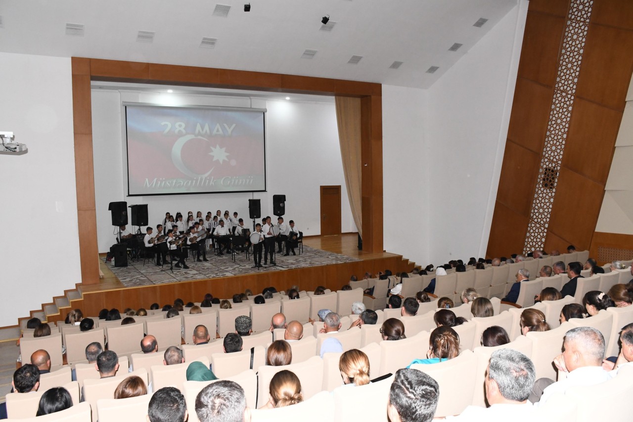 Ağdamda 28 May-Müstəqillik gününə həsr olunmuş tədbir keçirilib - FOTOLAR