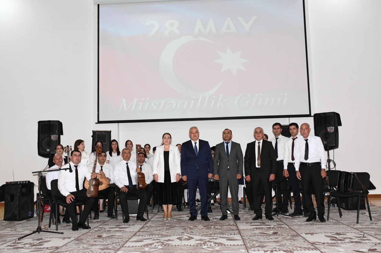 Ağdamda 28 May-Müstəqillik gününə həsr olunmuş tədbir keçirilib - FOTOLAR
