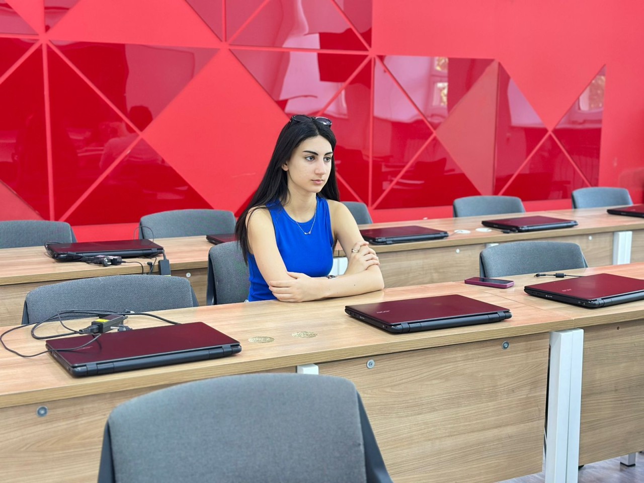250-yə yaxın UNEC tələbəsi üçün iş müsahibəsi təşkil olunub - FOTOLAR