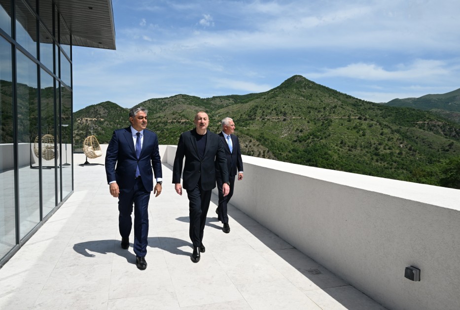 Prezident “Laçın” İstirahət Kompleksinin açılışını etdi - FOTOLAR