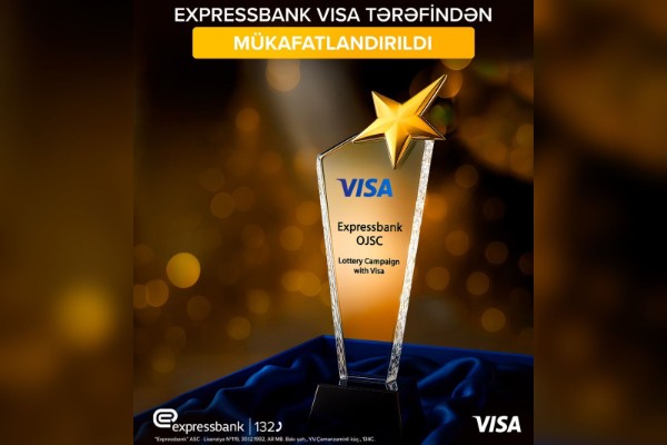 "Expressbank" VISA tərəfindənmükafatlandırıldı - FOTO