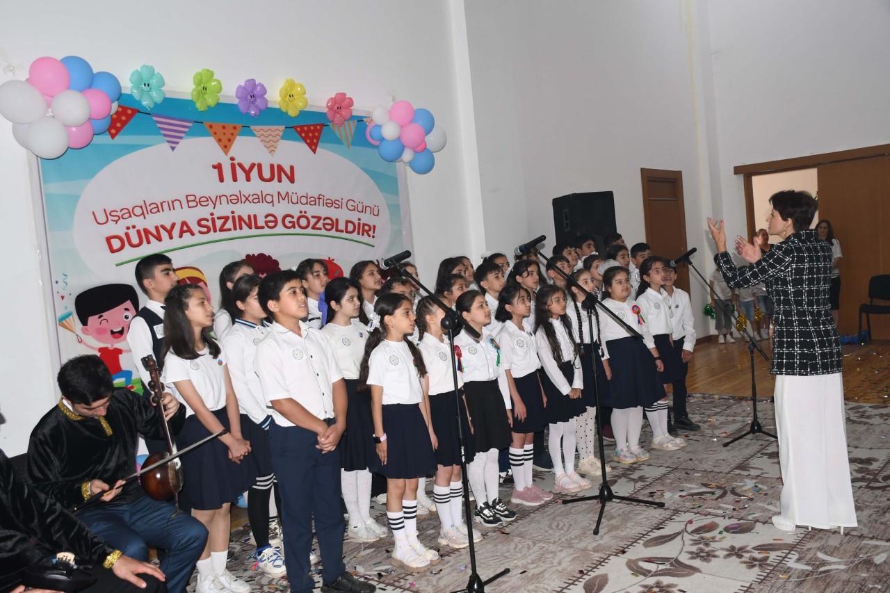 Ağdamda Uşaqların Beynəlxalq Müdafiəsi Günü münasibətilə tədbir keçirilib - FOTOLAR