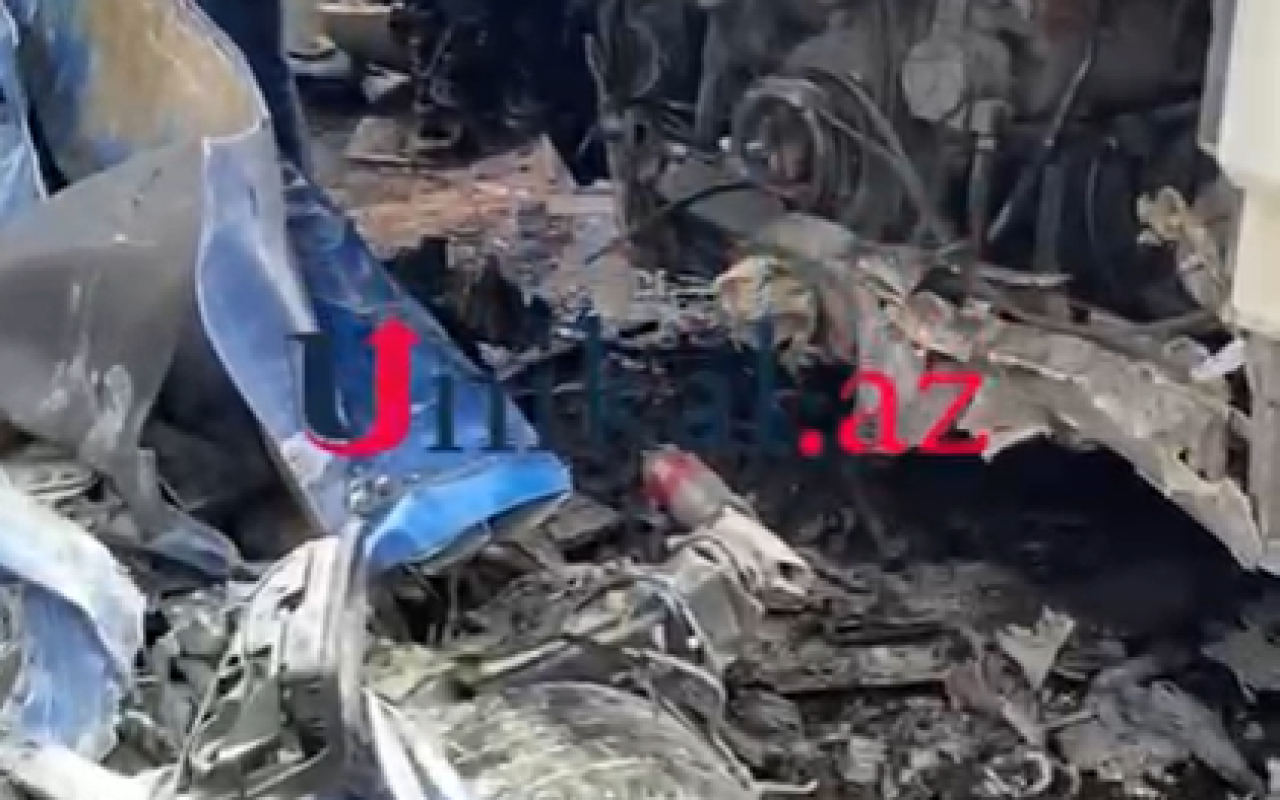Bakıda "Hyundai" avtobusla toqquşdu- Ölən var (VİDEO)