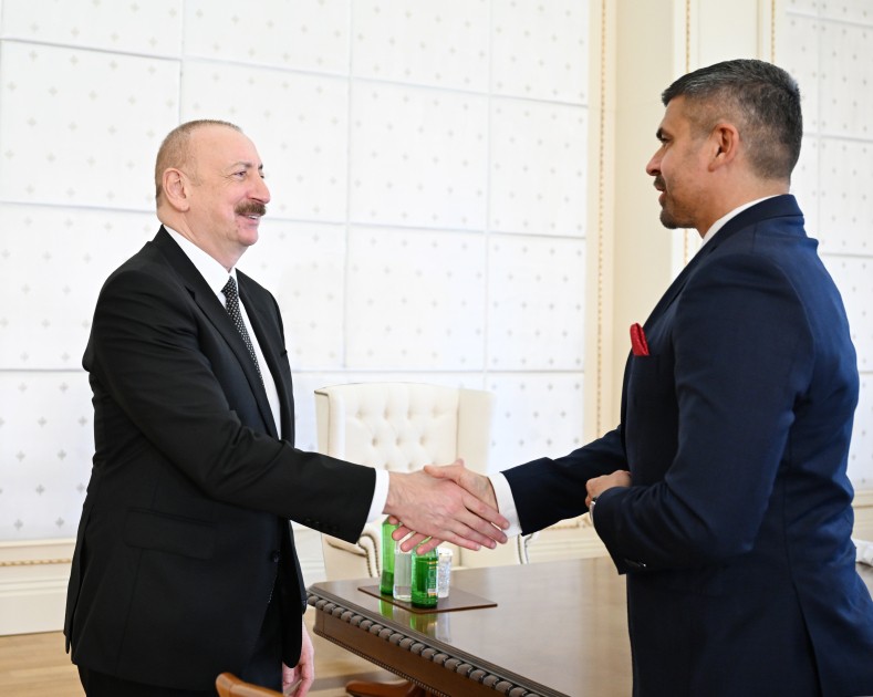 Prezident milli komandanın üzvlərini qəbul etdi - FOTOLAR (YENİLƏNİB)