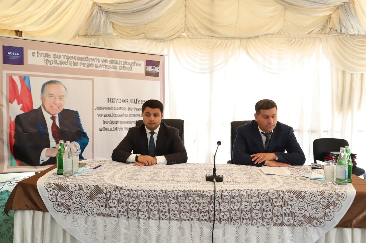Neftçalada meliorasiya işçilərinin peşə bayramı qeyd olunub - FOTOLAR