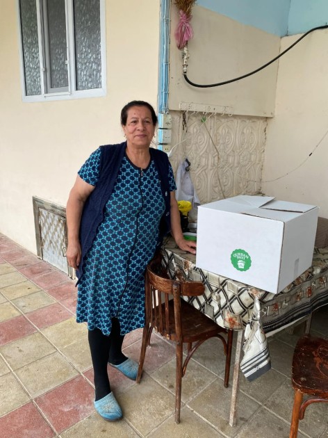 Leyla Əliyevanın təşəbbüsü ilə Yevlaxda ailələrə qurban payları çatdırıldı - FOTOLAR