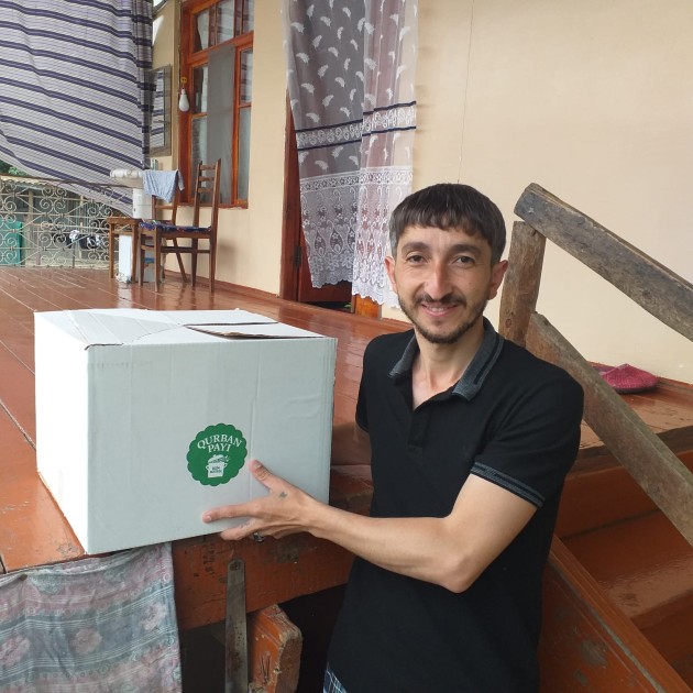 Leyla Əliyevanın təşəbbüsü ilə Yevlaxda ailələrə qurban payları çatdırıldı - FOTOLAR