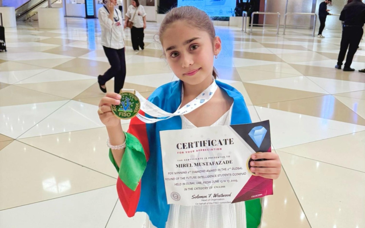 Məktəblimiz beynəlxalq olimpiadada qızıl medalqazandı Məktəblimiz beynəlxalq olimpiadada qızıl medalqazandı