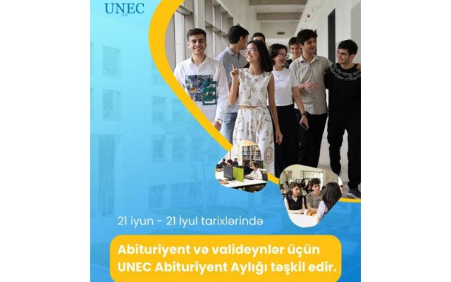 UNEC-də “Abituriyent Aylığı”nastart verilib UNEC-də “Abituriyent Aylığı”nastart verilib