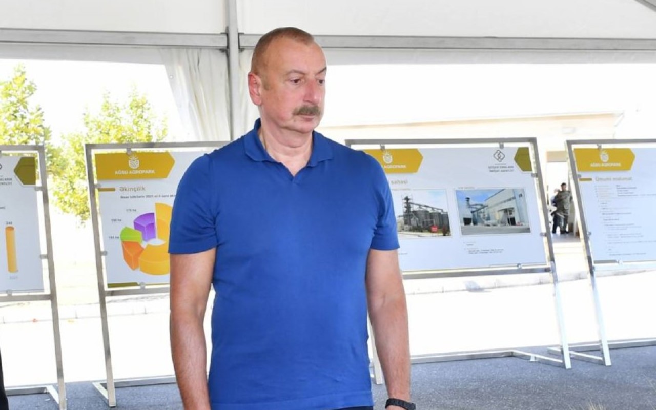 İlham Əliyev Yevlaxda aqroparkın açılışını etdi İlham Əliyev Yevlaxda aqroparkın açılışını etdi