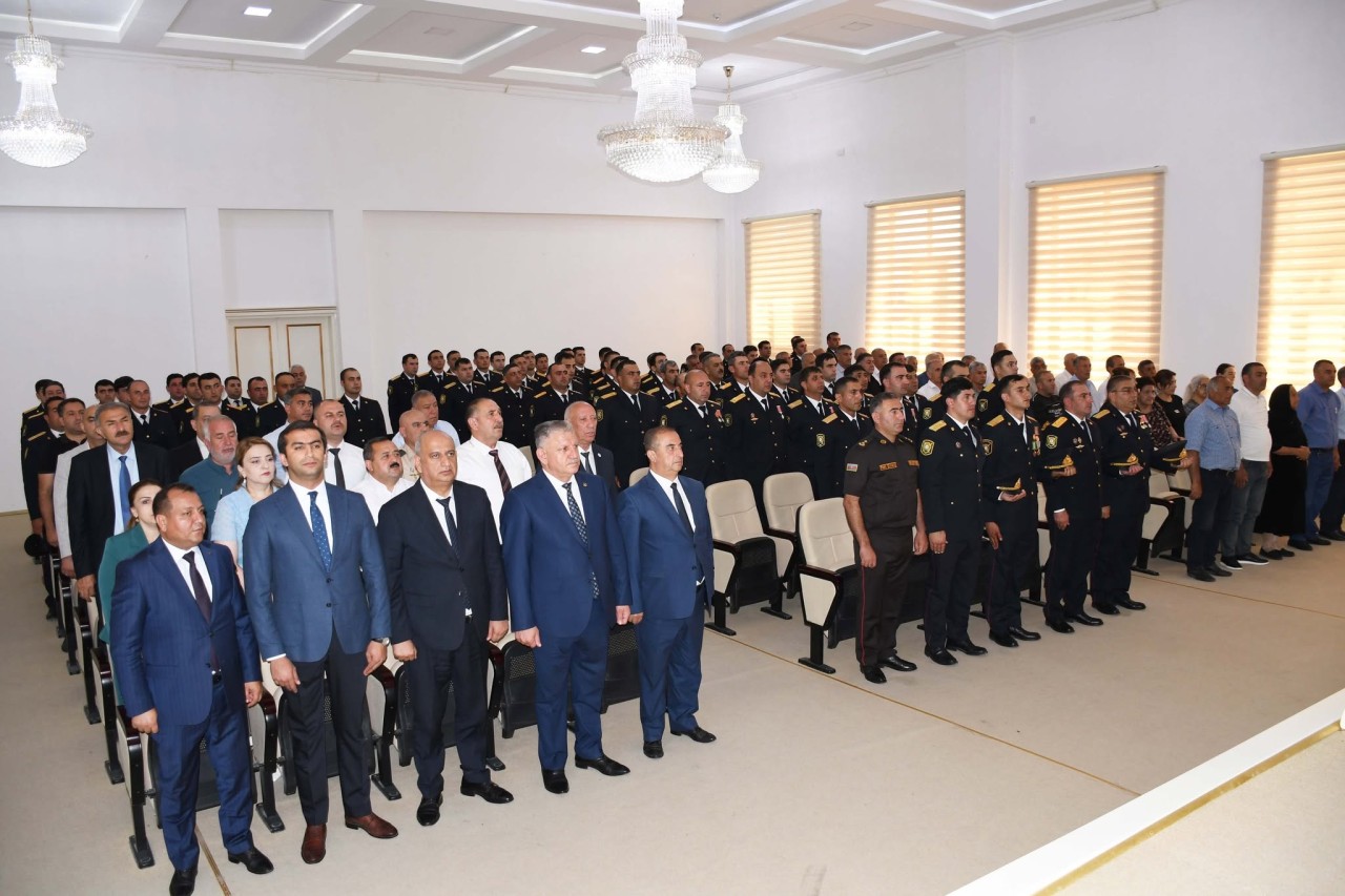 Ağdamda Polis Gününə həsr olunmuş tədbir keçirilib - FOTOLAR
