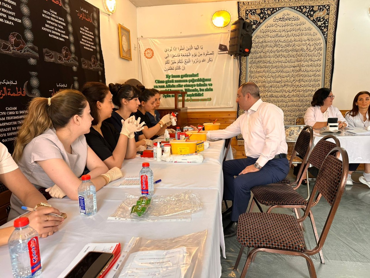 Suraxanıda qanvermə aksiyası keçirildi - FOTOLAR