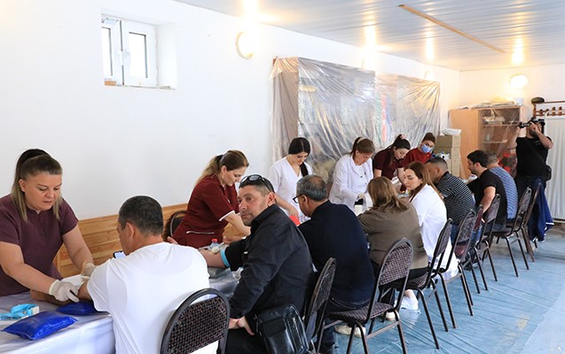Suraxanıda qanvermə aksiyası keçirildi - FOTOLAR