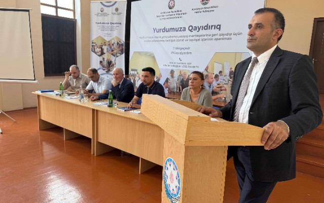 Keçmiş məcburi köçkünlər növbəti dəfə maarifləndirildi -FOTO/VİDEO Keçmiş məcburi köçkünlər növbəti dəfə maarifləndirildi -FOTO/VİDEO
