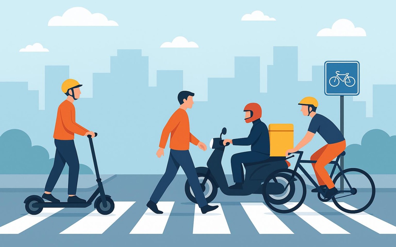 Yol polisi skuter, moped və velosiped sürücülərinə çağırış etdi Yol polisi skuter, moped və velosiped sürücülərinə çağırış etdi