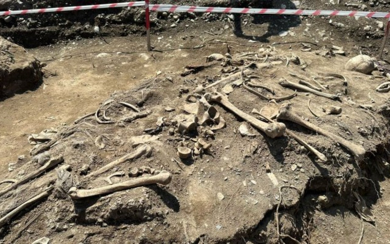 Ağdamda insan sümükləritapıldı