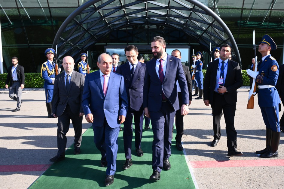 Əl Şaraanın Azərbaycana səfəri başa çatdı - FOTOLAR (YENİLƏNİB)