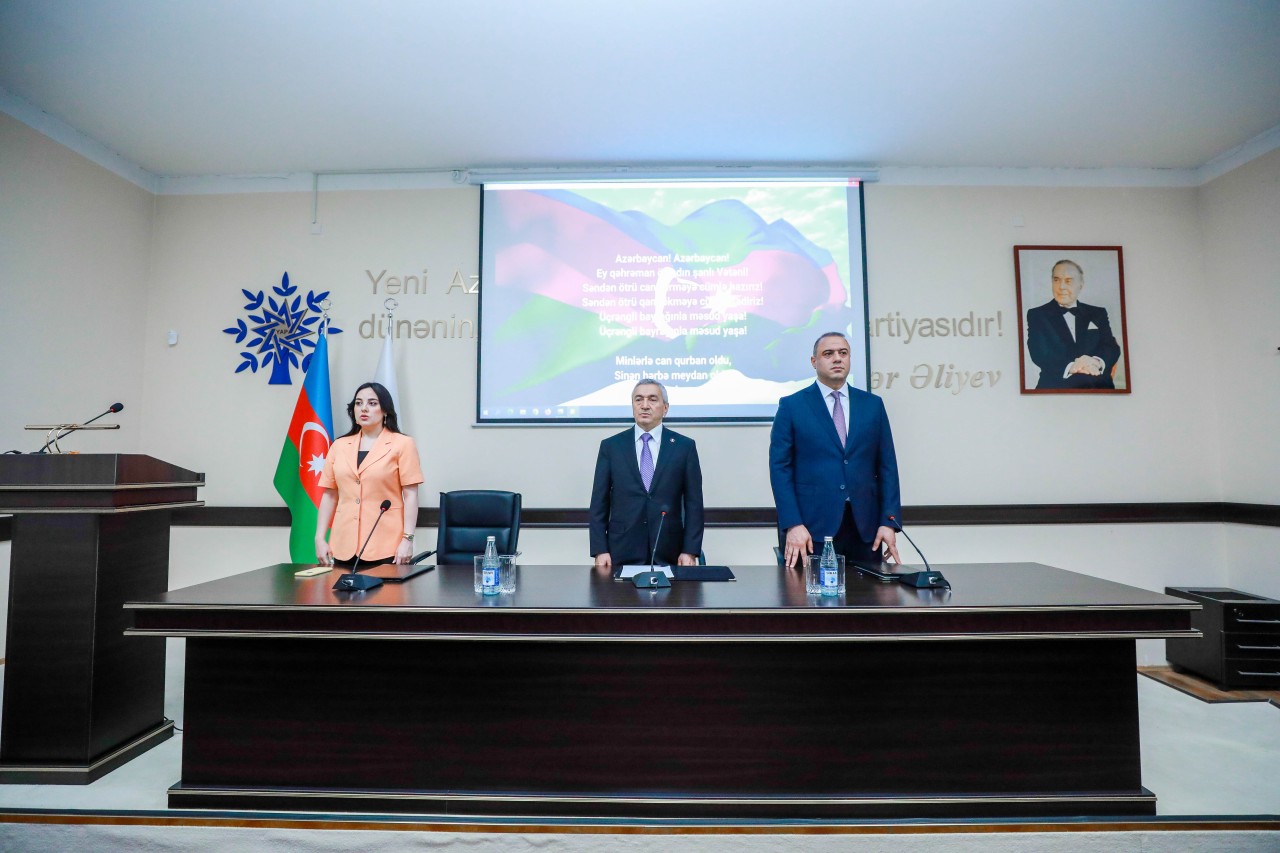 YAP Sabunçu rayon təşkilatı Ulu Öndərlə bağlı tədbir keçirdi - FOTOLAR