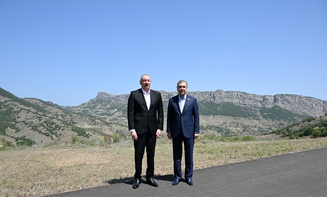 İlham Əliyev və Berdiməhəmmədov Şuşada - FOTOLAR