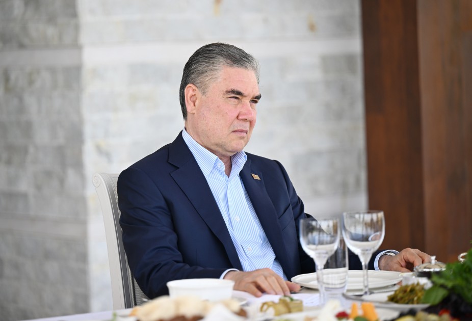 Liderlər Şuşada nahar etdilər - FOTOLAR