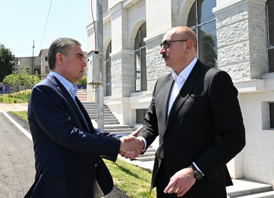 Liderlər Şuşada nahar etdilər - FOTOLAR