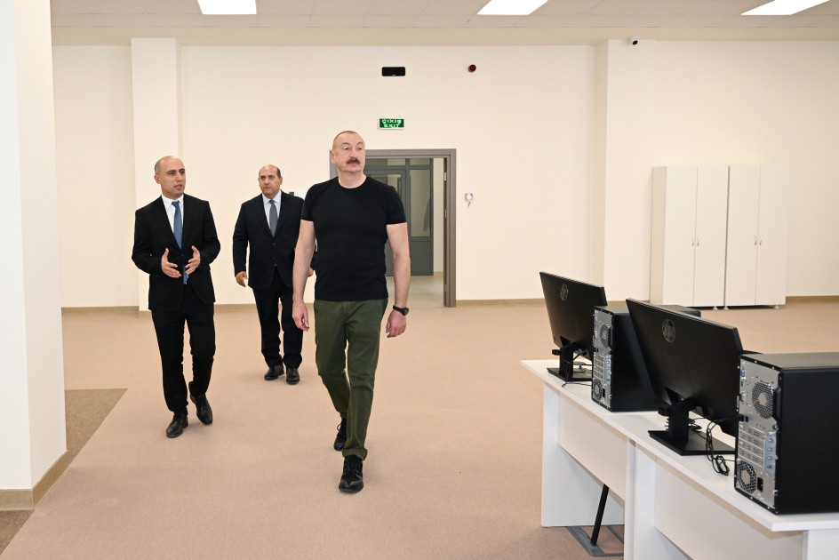 Ağdam şəhər 1 nömrəli tam orta məktəbin binasının açılışı oldu - FOTOLAR
