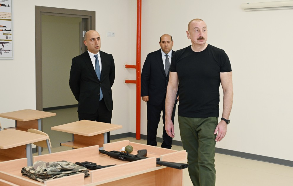 Ağdam şəhər 1 nömrəli tam orta məktəbin binasının açılışı oldu - FOTOLAR