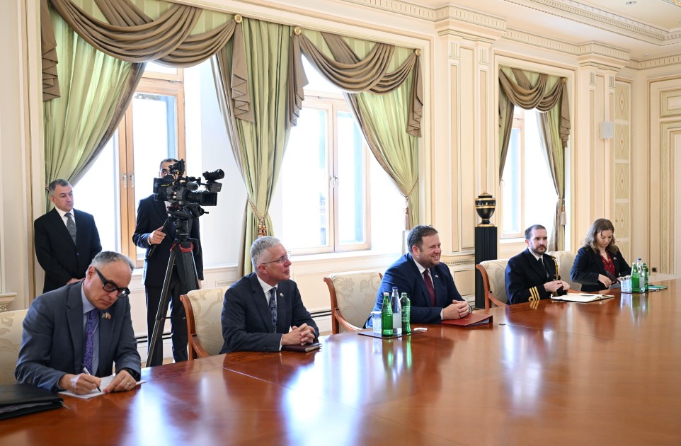 Prezident Stiven Doutini qəbul edib - FOTOLAR