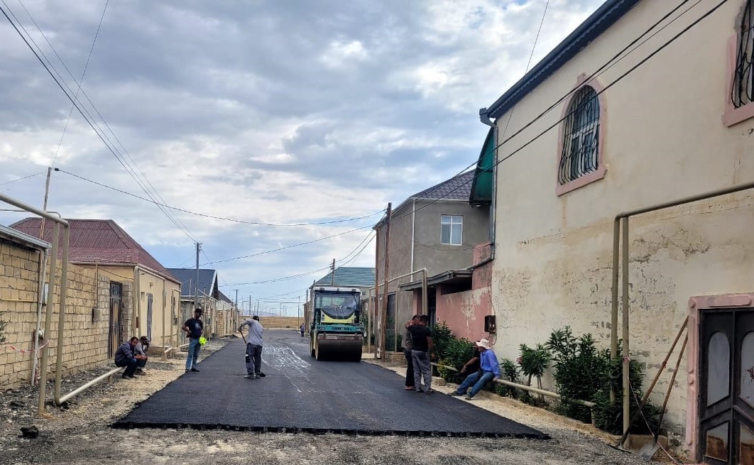 Qaradağda infrastruktur yenilənir - FOTOLAR