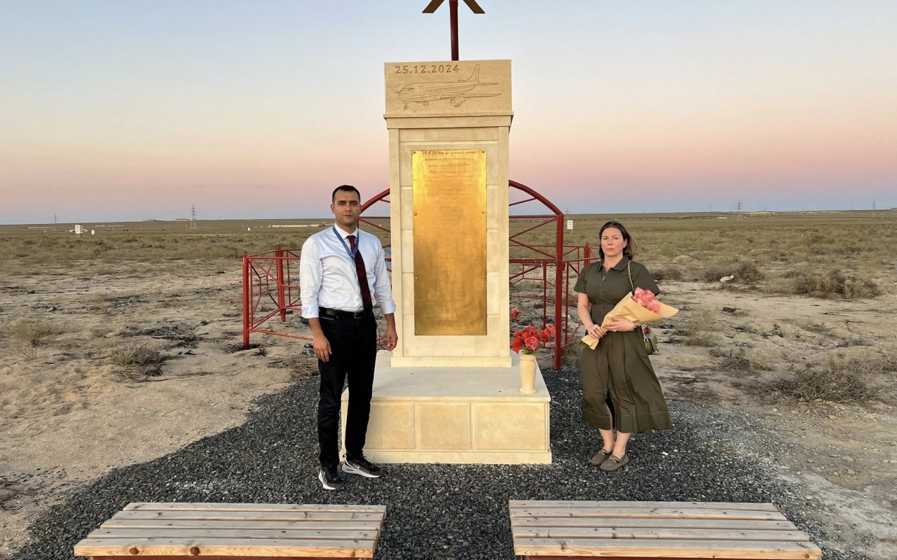 AZAL təyyarəsinin qəzaya uğradığı yerə getdilər