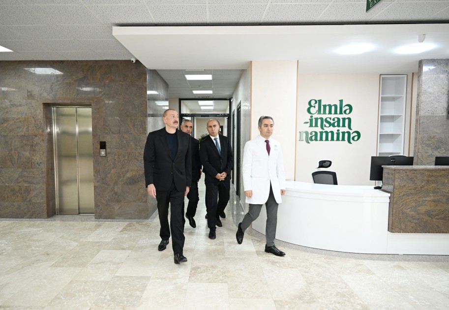 Prezident Xankəndində açılışlar etdi - FOTOLAR
