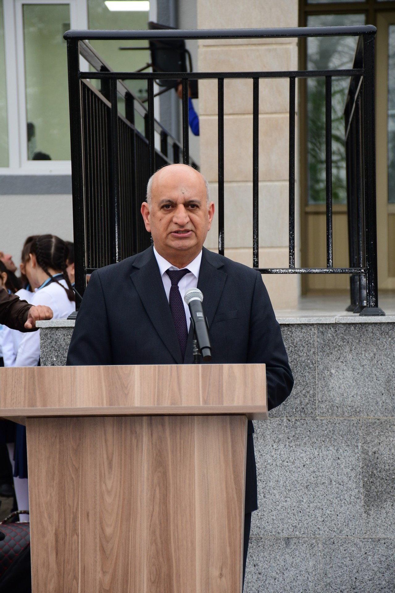 Ağdamda yeni məktəb binasının açılışı olub - FOTOLAR