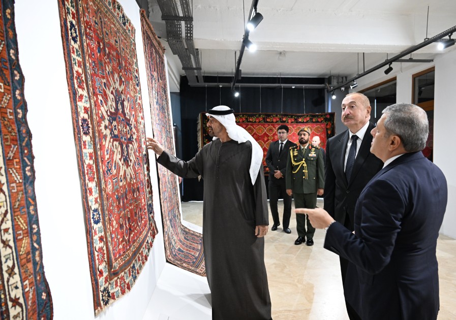 Prezidentlər Milli Xalça Muzeyinin Şuşa filialında - FOTOLAR