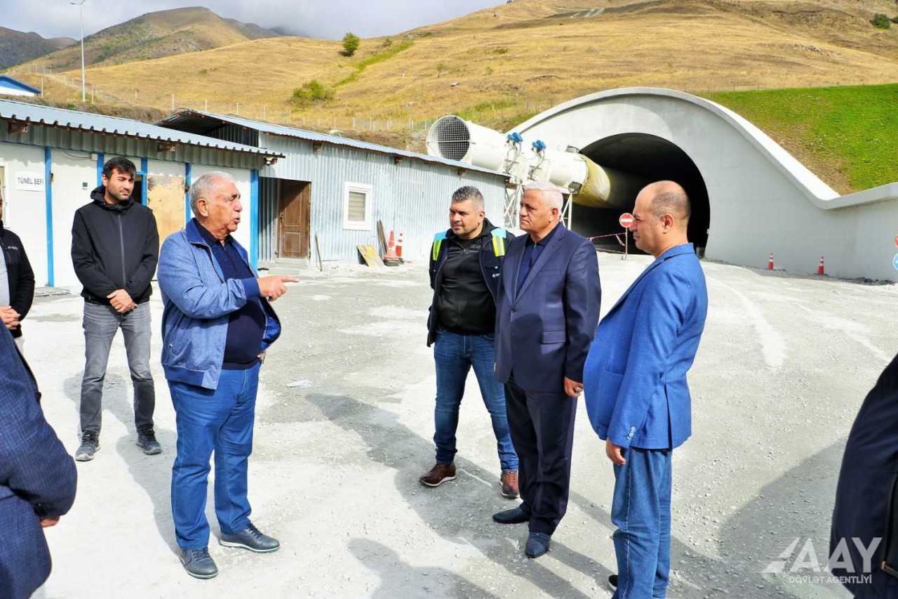 AAYDA sədri Xocalıda icra edilən yol layihələrinə baxış keçirdi - FOTOLAR
