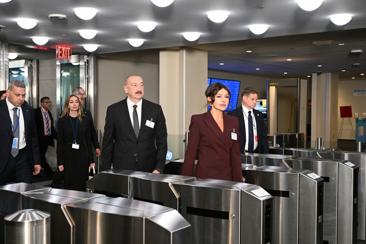 Prezident və ailə üzvlərinin Nyu-Yorkdan FOTOLARI