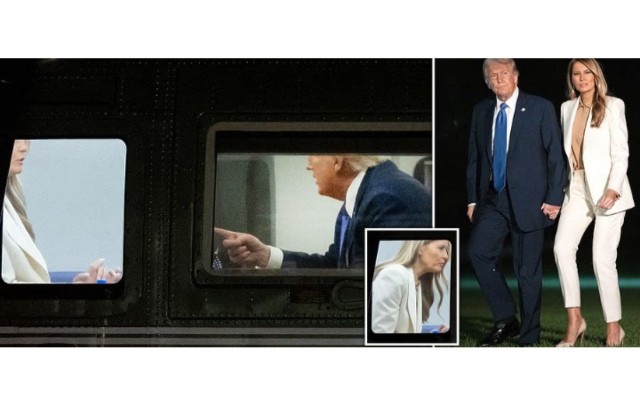 Tramp arvadına "barmağını silkələdi" - VİDEO