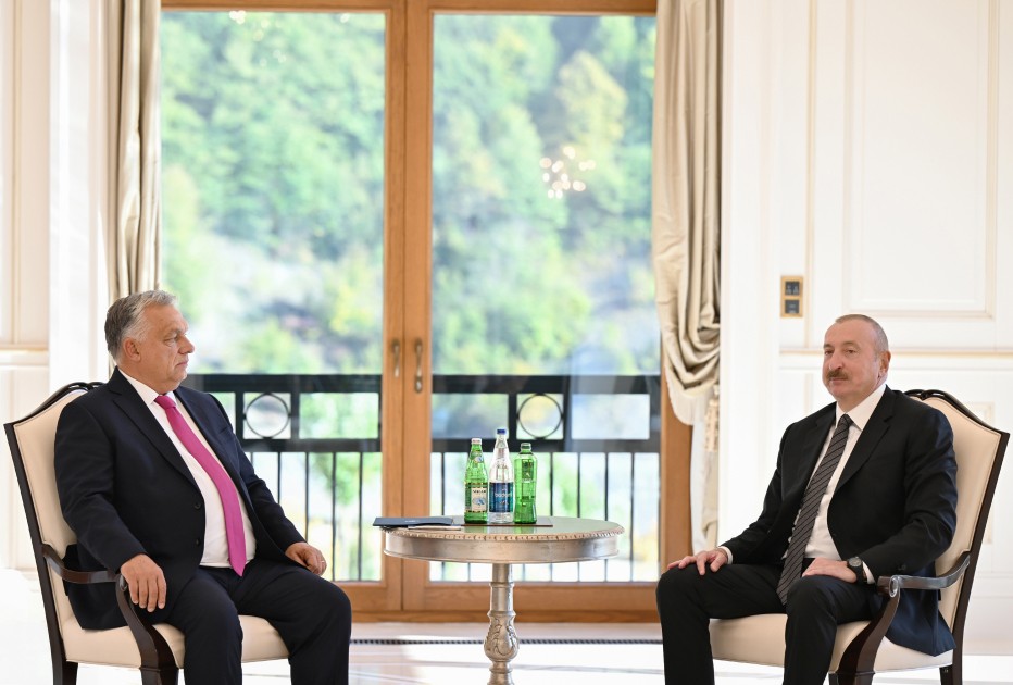 Prezident  Viktor Orban ilə görüşdü - FOTOLAR (YENİLƏNİB)
