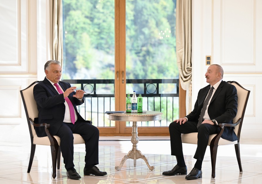 Prezident  Viktor Orban ilə görüşdü - FOTOLAR (YENİLƏNİB)