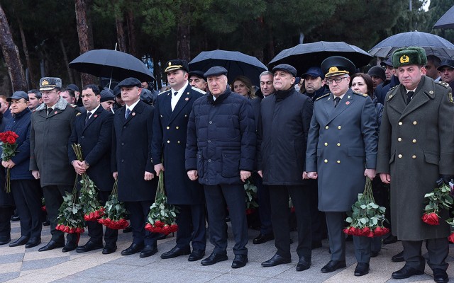 Sumqayıtda anım mərasimi keçirildi - FOTOLAR