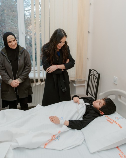 Leyla Əliyeva Nərimanov Uşaq Klinik Xəstəxanasında - FOTOLAR