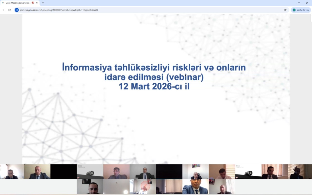 XRİTDX onlayn formatda vebinar keçirib - FOTOLAR