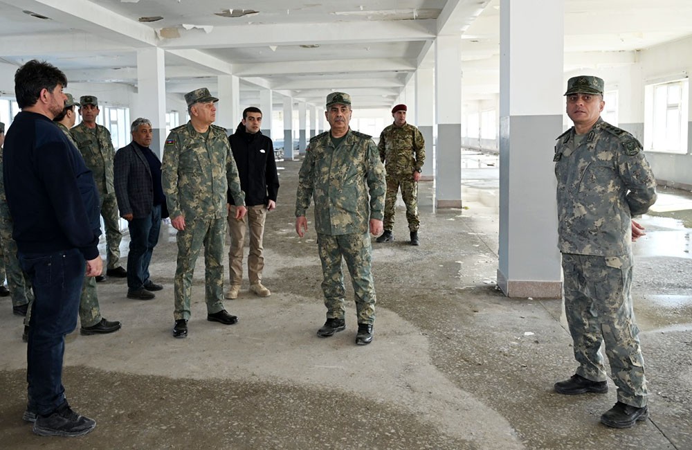 Azad olunmuş ərazilərdə yeni hərbi infrastruktur obyektləri yaradılır - FOTOLAR